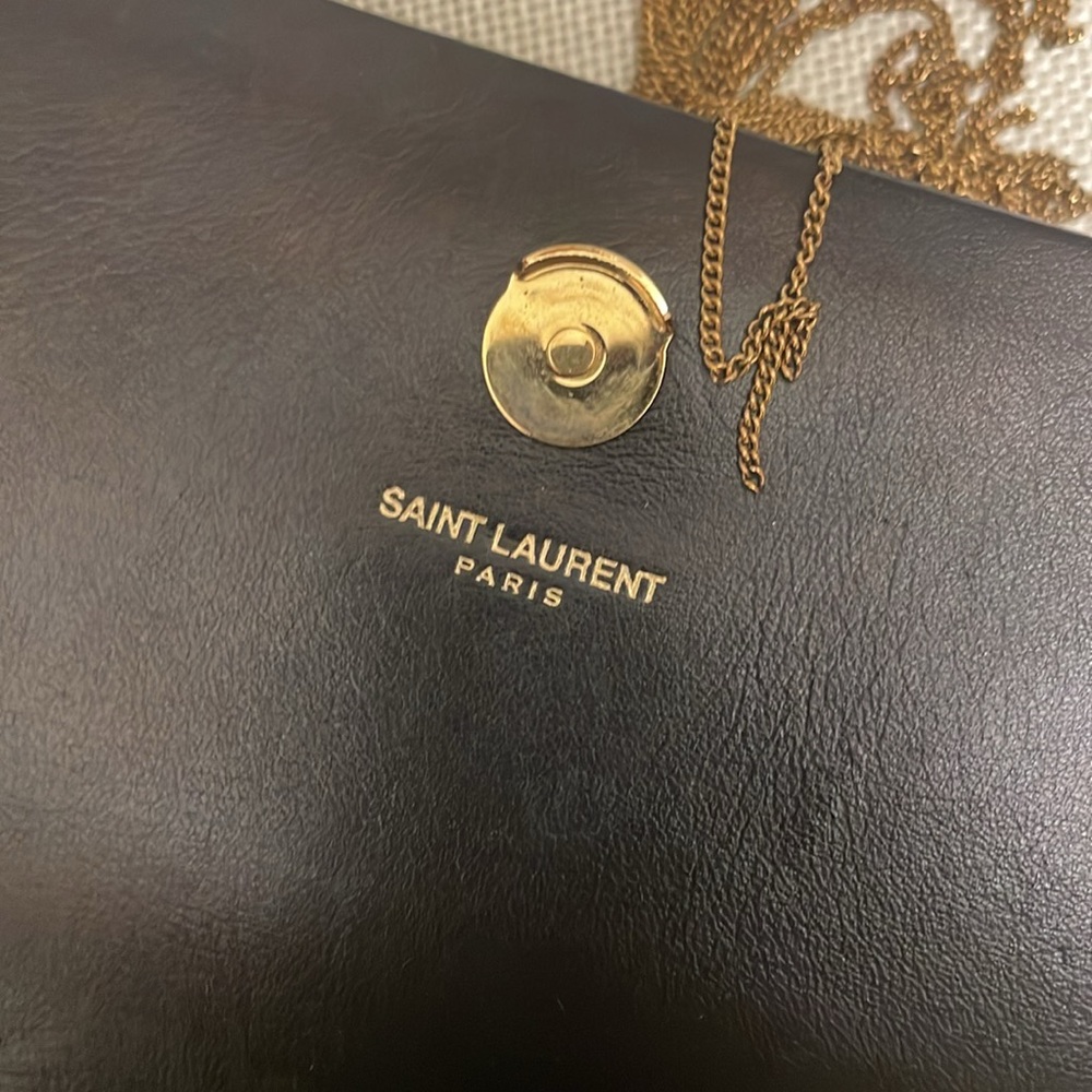 Saint Laurent Black Suede Tassel Crossbody - Picture 4 of 5